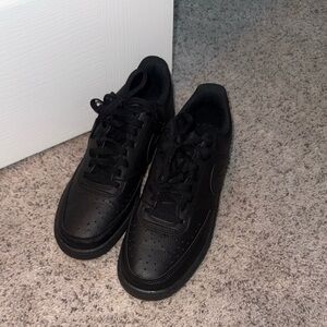 Nike Men's Black Air Force 1s